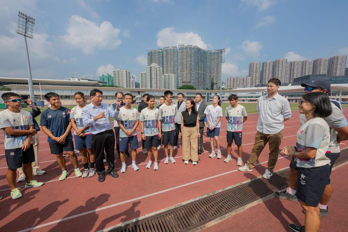 立會委員訪體院為亞殘運港將打氣
